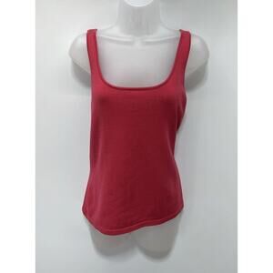 Talbots Silk Blend Sleeveless Sweater Size Medium Pink